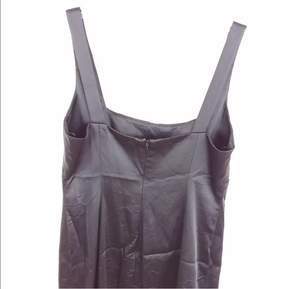 Calvin Klein Dress Sateen Sleeveless Emprie Waist - Picture 3 of 7